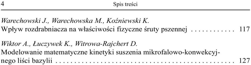 , uczywek K., Witrowa-Rajchert D.