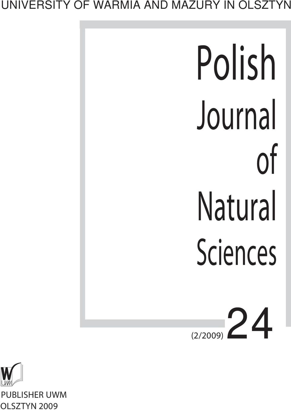 Journal of Natural Sciences