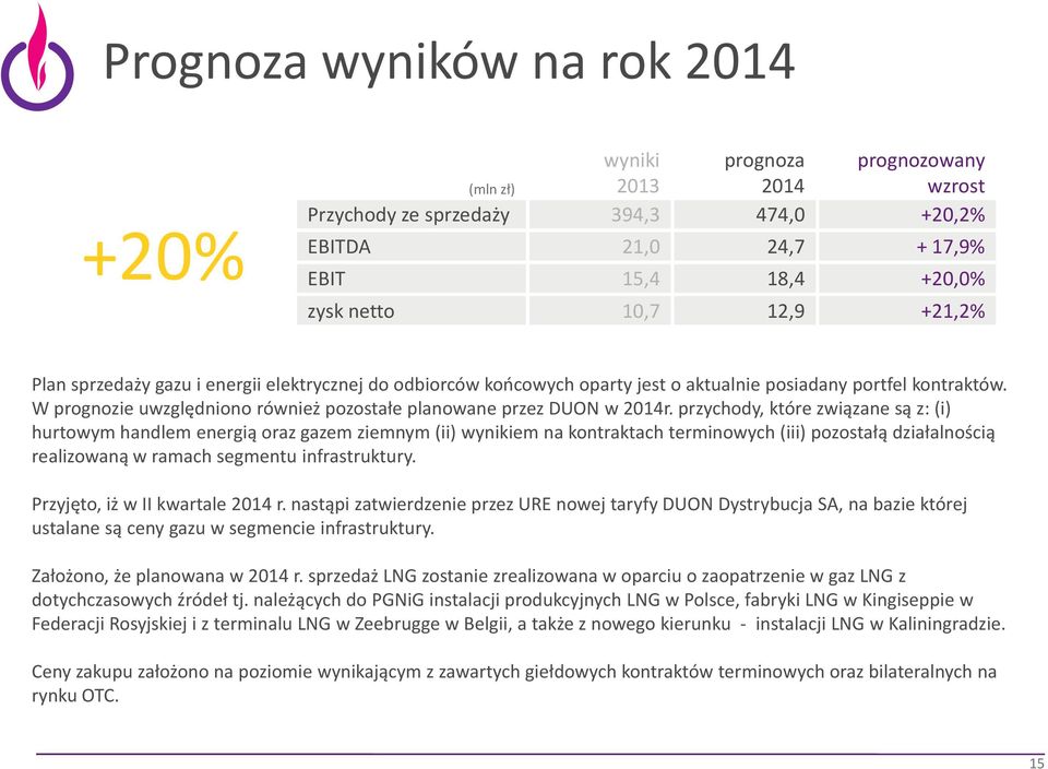 przychody, które związane są z: (i) hurtowym handlem energią oraz gazem ziemnym (ii) wynikiem na kontraktach terminowych (iii) pozostałą działalnością realizowaną w ramach segmentu infrastruktury.