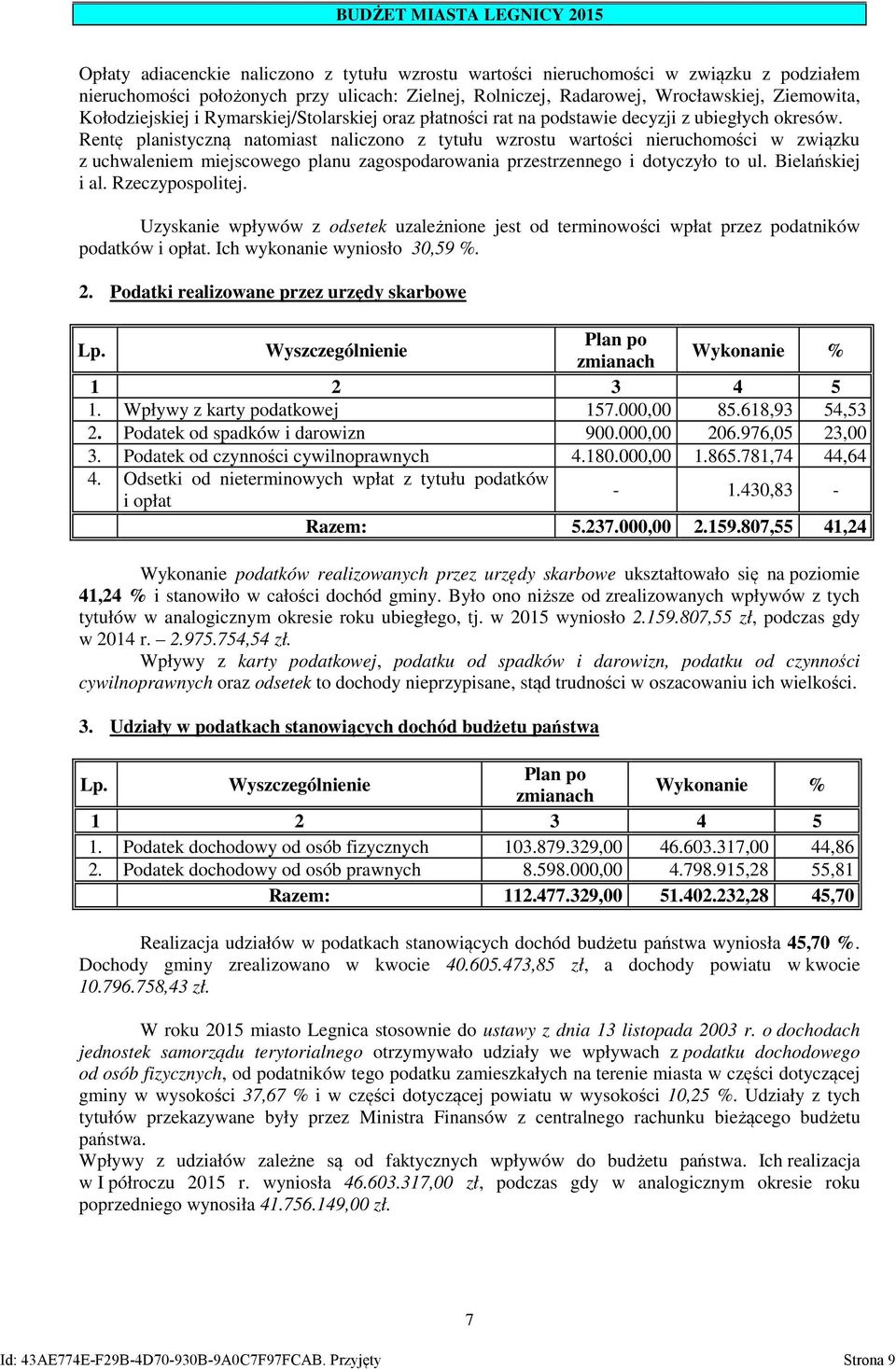 Rentę planistyczną natomiast naliczono z tytułu wzrostu wartości nieruchomości w związku z uchwaleniem miejscowego planu zagospodarowania przestrzennego i dotyczyło to ul. Bielańskiej i al.