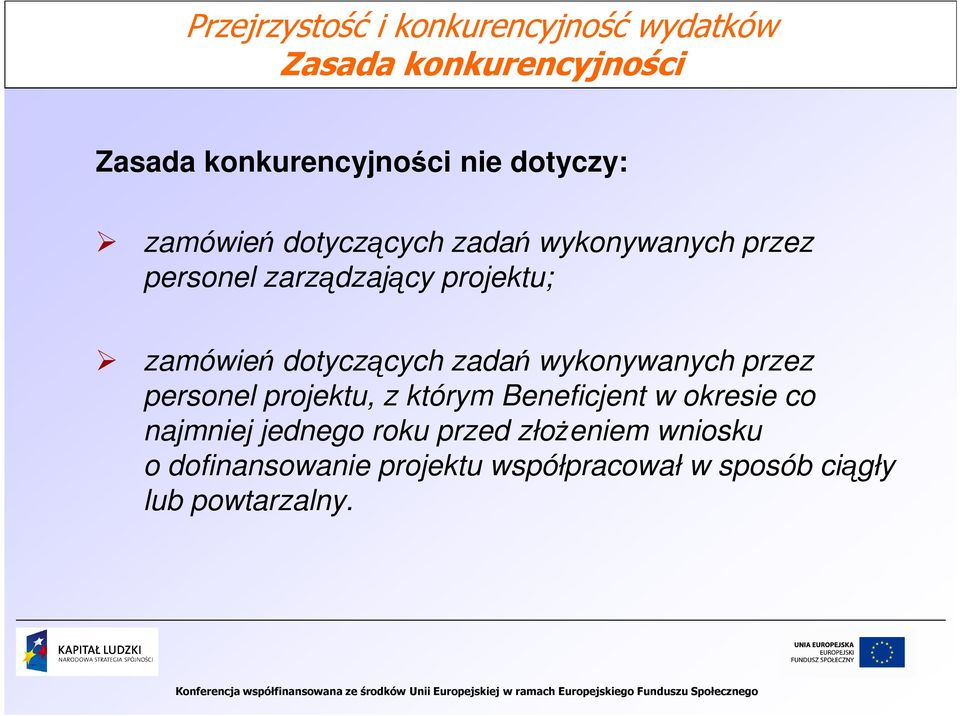 dotyczących zadań wykonywanych przez personel projektu, z którym Beneficjent w okresie co najmniej