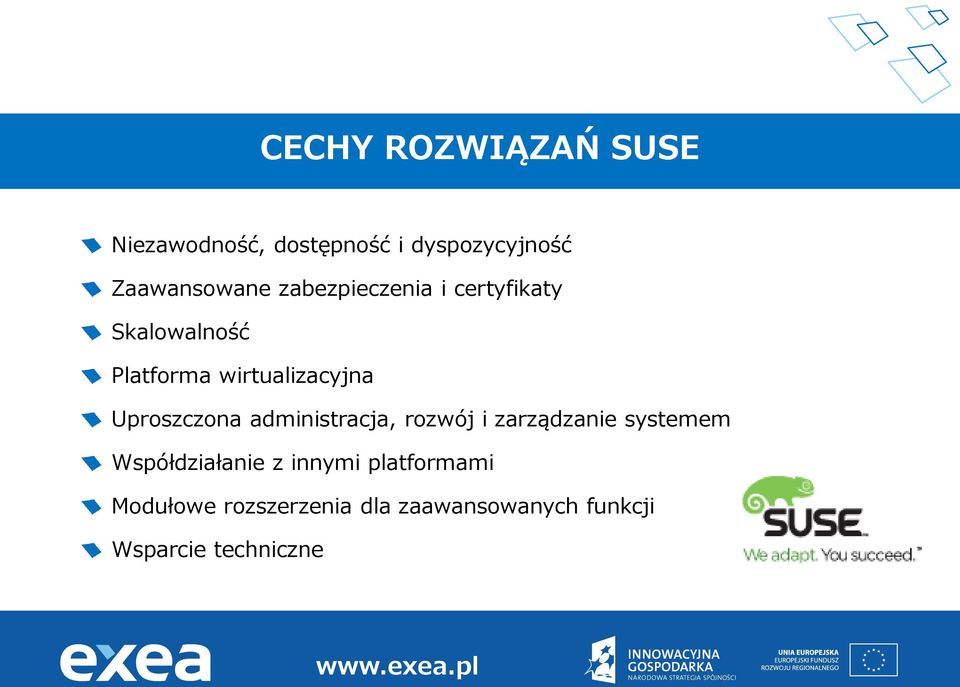 Uproszczona administracja, rozwój i zarządzanie systemem Współdziałanie z