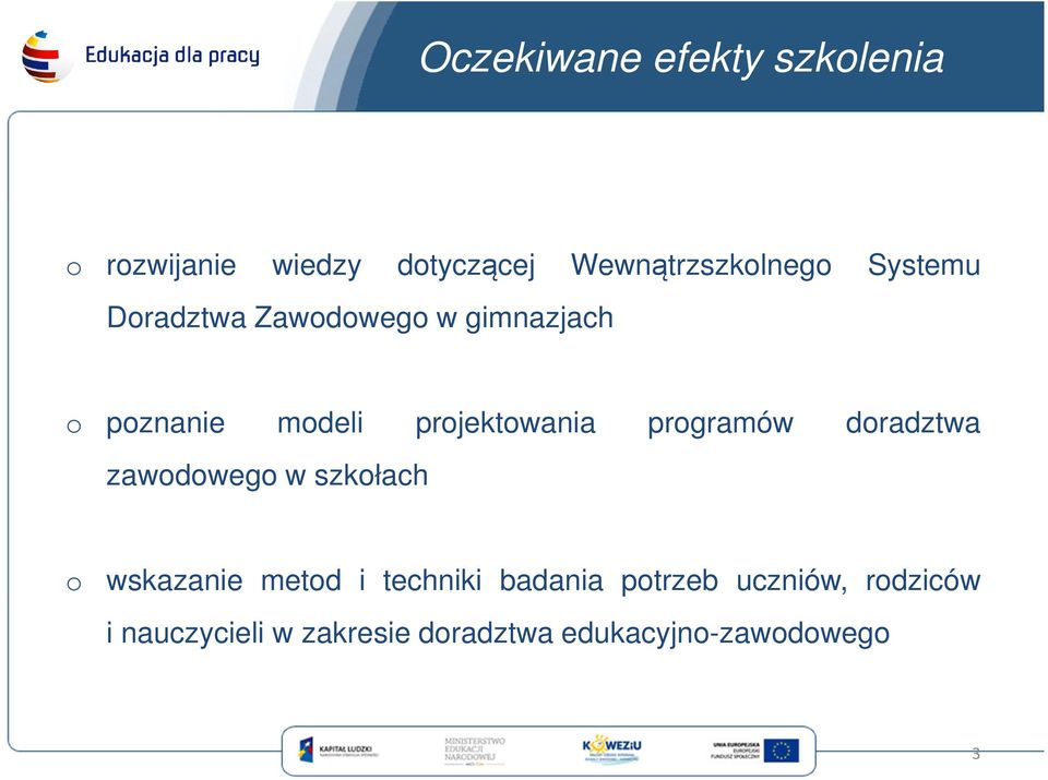 programów doradztwa zawodowego w szkołach o wskazanie metod i techniki badania