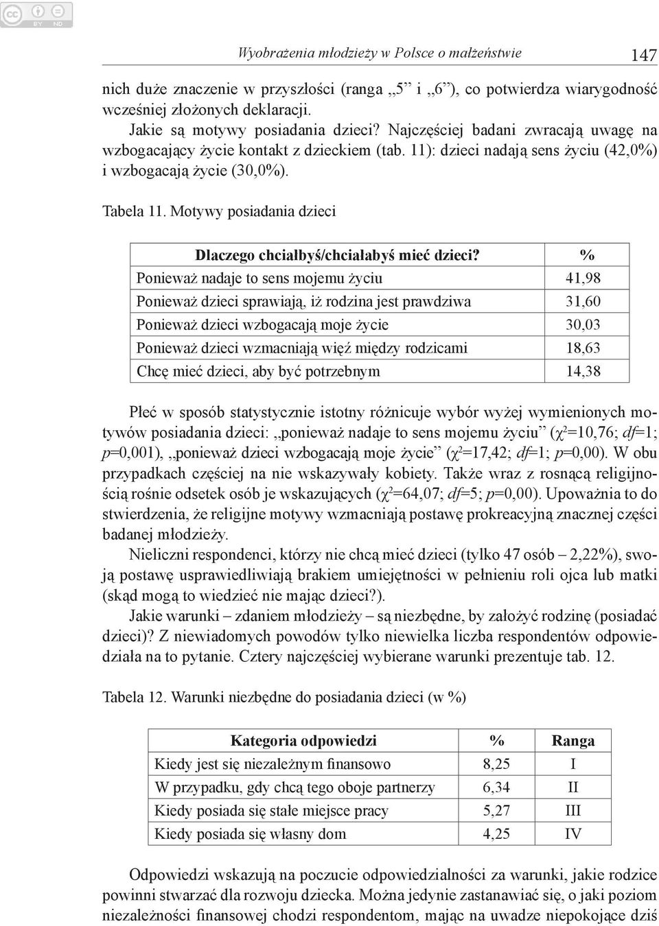 Motywy posiadania dzieci Dlaczego chciałbyś/chciałabyś mieć dzieci?