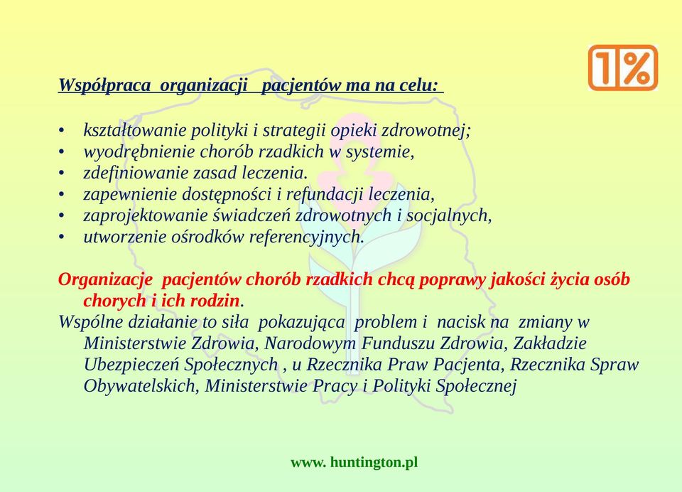 Organizacje pacjentów chorób rzadkich chcą poprawy jakości życia osób chorych i ich rodzin.