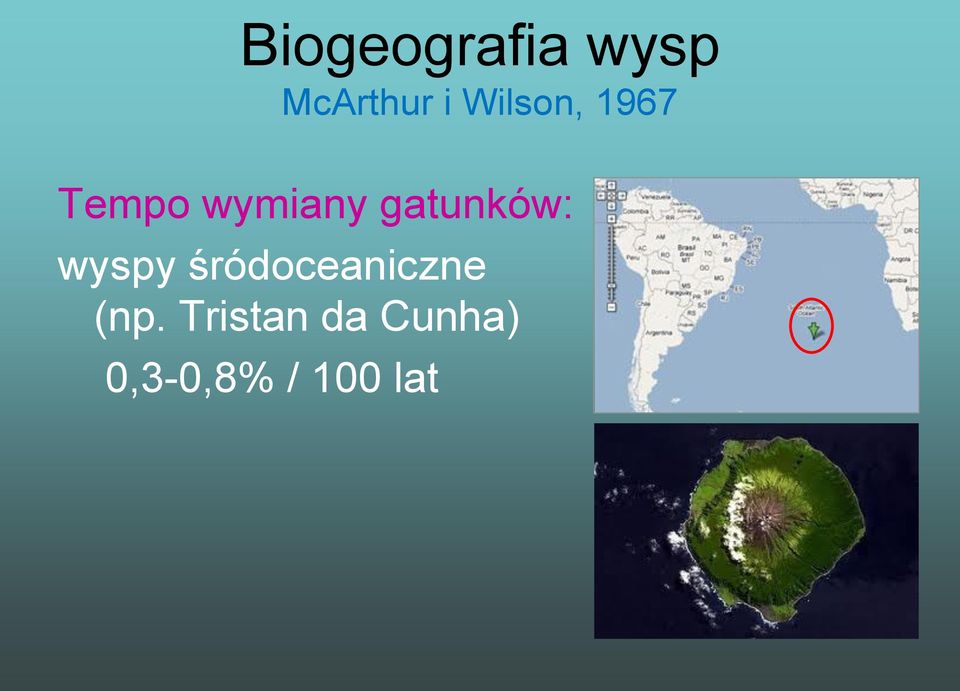 gatunków: wyspy śródoceaniczne