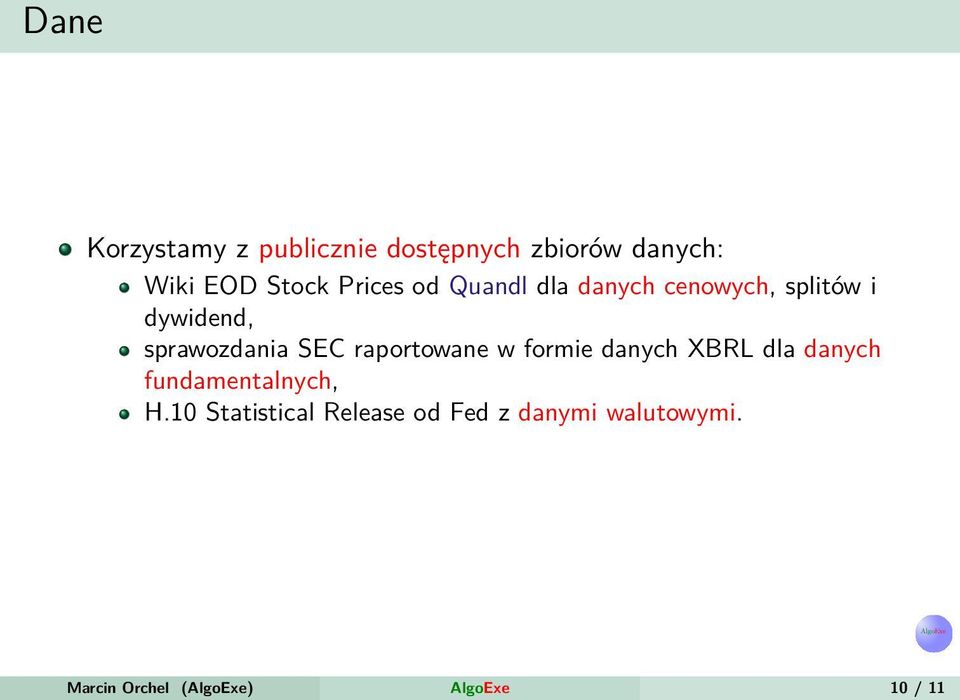 raportowane w formie danych XBRL dla danych fundamentalnych, H.