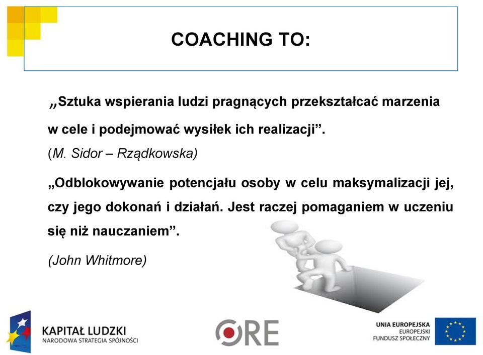 Sidor Rządkowska) Odblokowywanie potencjału osoby w celu maksymalizacji