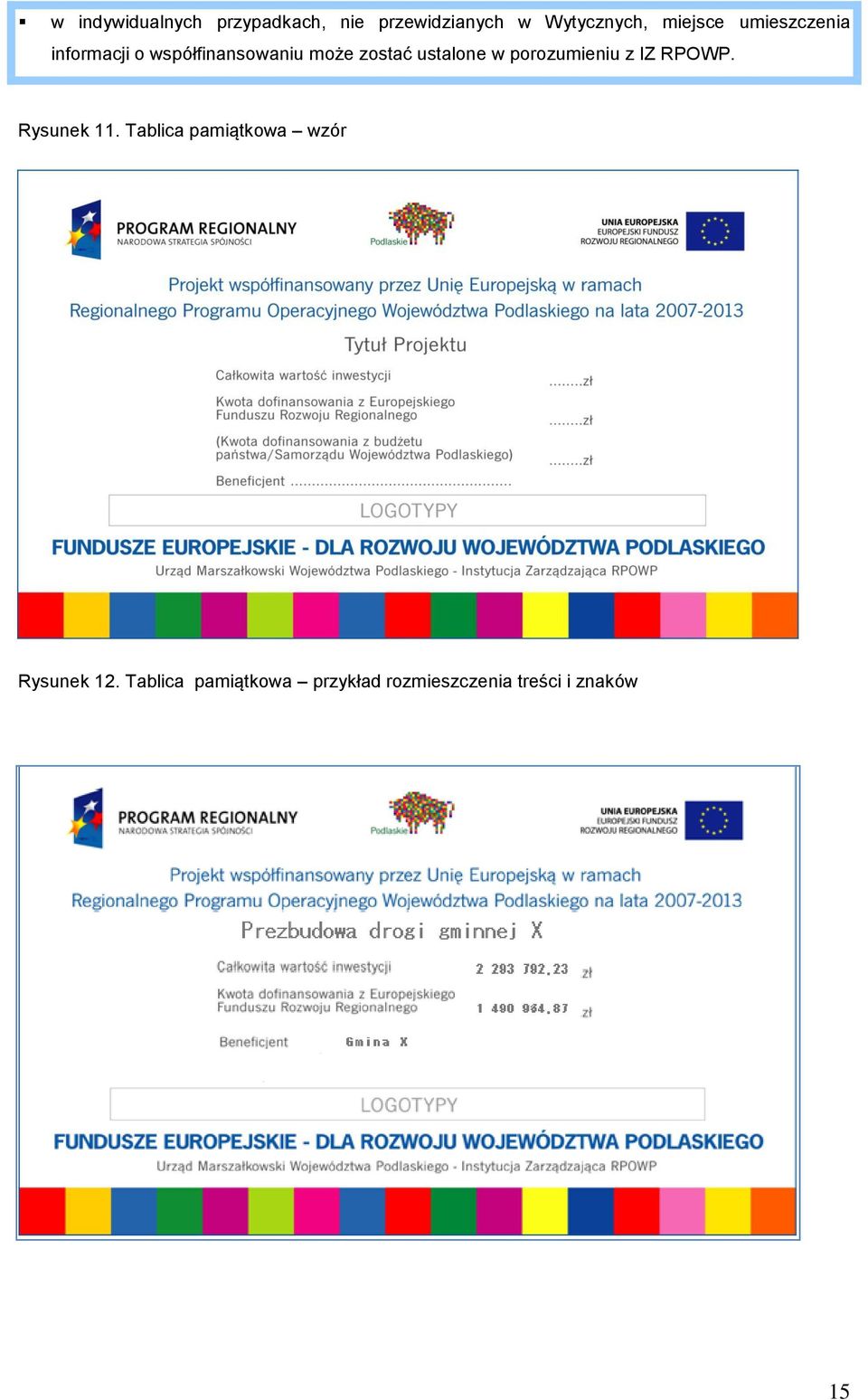 ustalone w porozumieniu z IZ RPOWP. Rysunek 11.