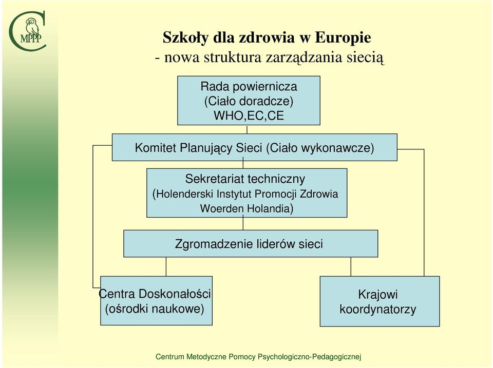 wykonawcze) Sekretariat techniczny (Holenderski Instytut Promocji Zdrowia