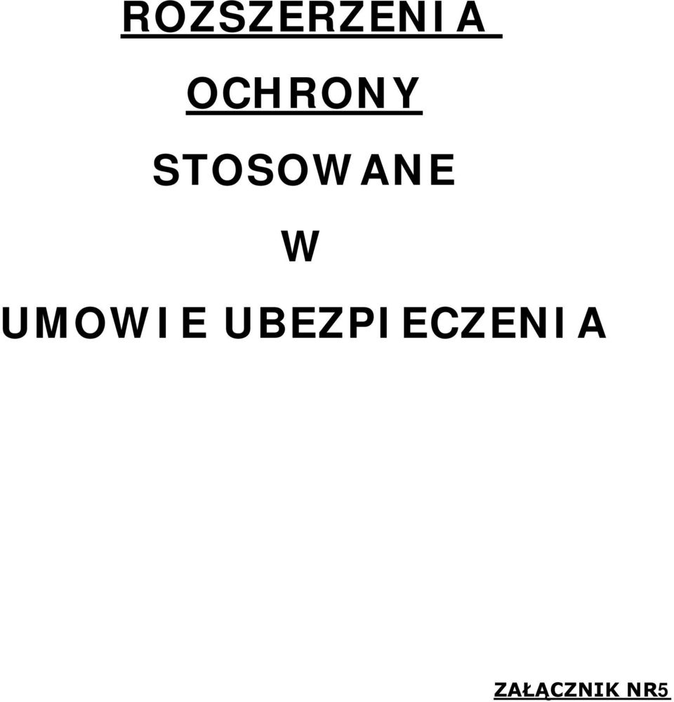 STOSOWANE W