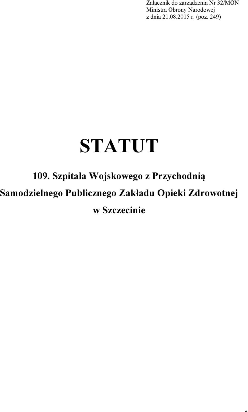 249) STATUT 109.