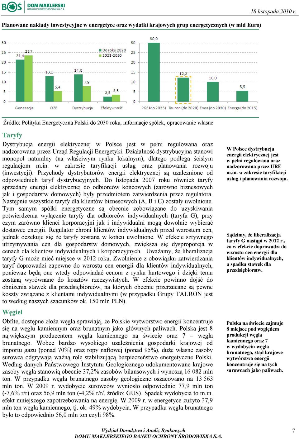 Regulacji Energetyki. Działalność dystrybucyjna stanowi monopol naturalny (na właściwym rynku lokalnym), dlatego podlega ścisłym regulacjom m.in.