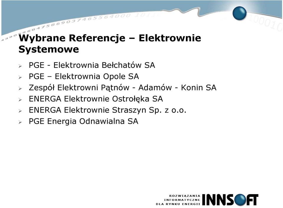 Pątnów - Adamów - Konin SA ENERGA Elektrownie Ostrołęka SA