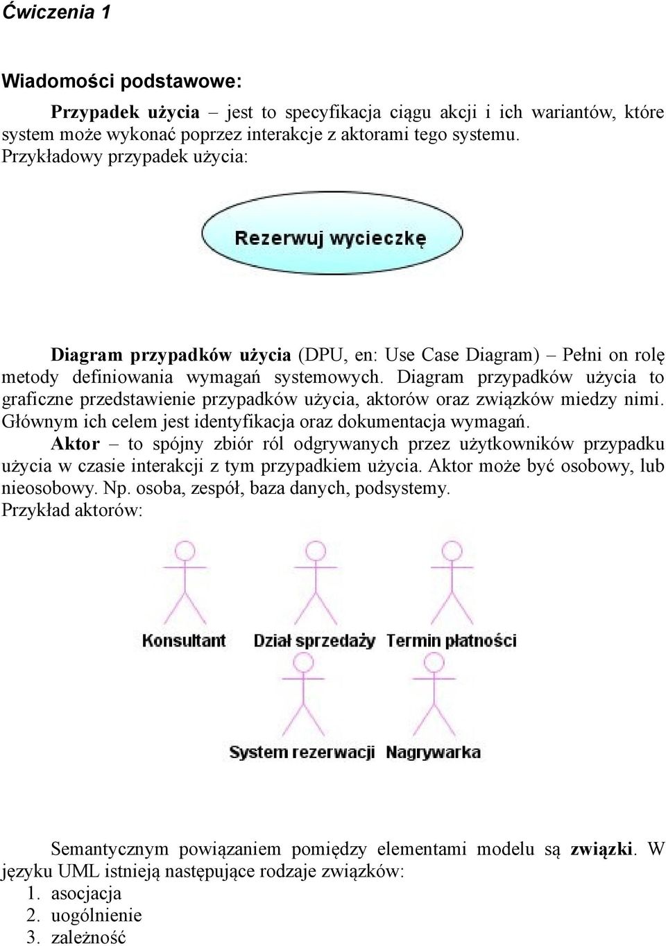 Diagram przypadków użycia to graficzne przedstawienie przypadków użycia, aktorów oraz związków miedzy nimi. Głównym ich celem jest identyfikacja oraz dokumentacja wymagań.