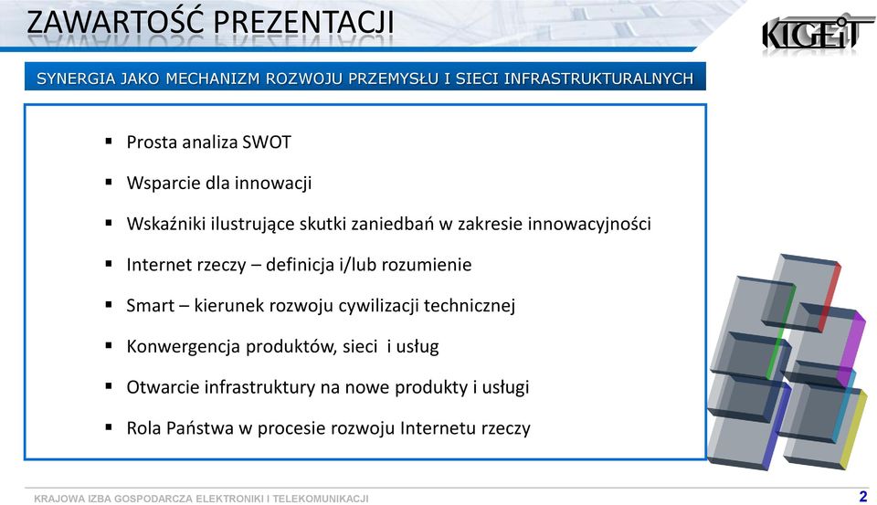 Internet rzeczy definicja i/lub rzumienie Smart kierunek rzwju cywilizacji technicznej Knwergencja