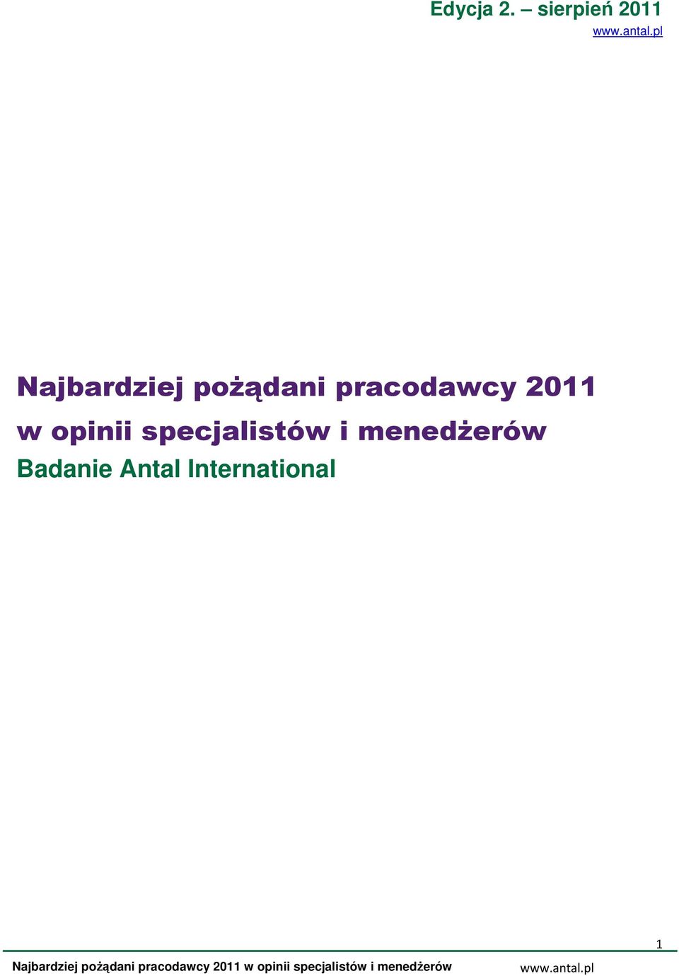 poŝądani pracodawcy 2011 w