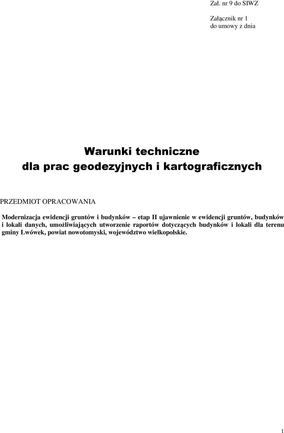 ujawnienie w ewidencji gruntów, budynków i lokali danych, umożliwiających utworzenie raportów