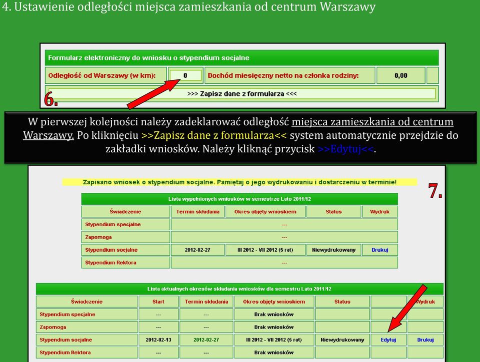 od centrum Warszawy.