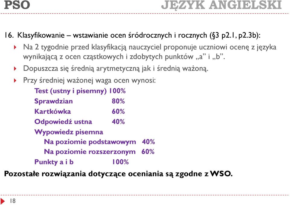 i b. Dopuszcza się średnią arytmetyczną jak i średnią ważoną.