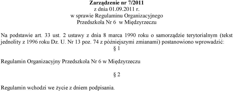 2 ustawy z dnia 8 marca 1990 roku o samorządzie terytorialnym (tekst jednolity z 1996 roku Dz. U.