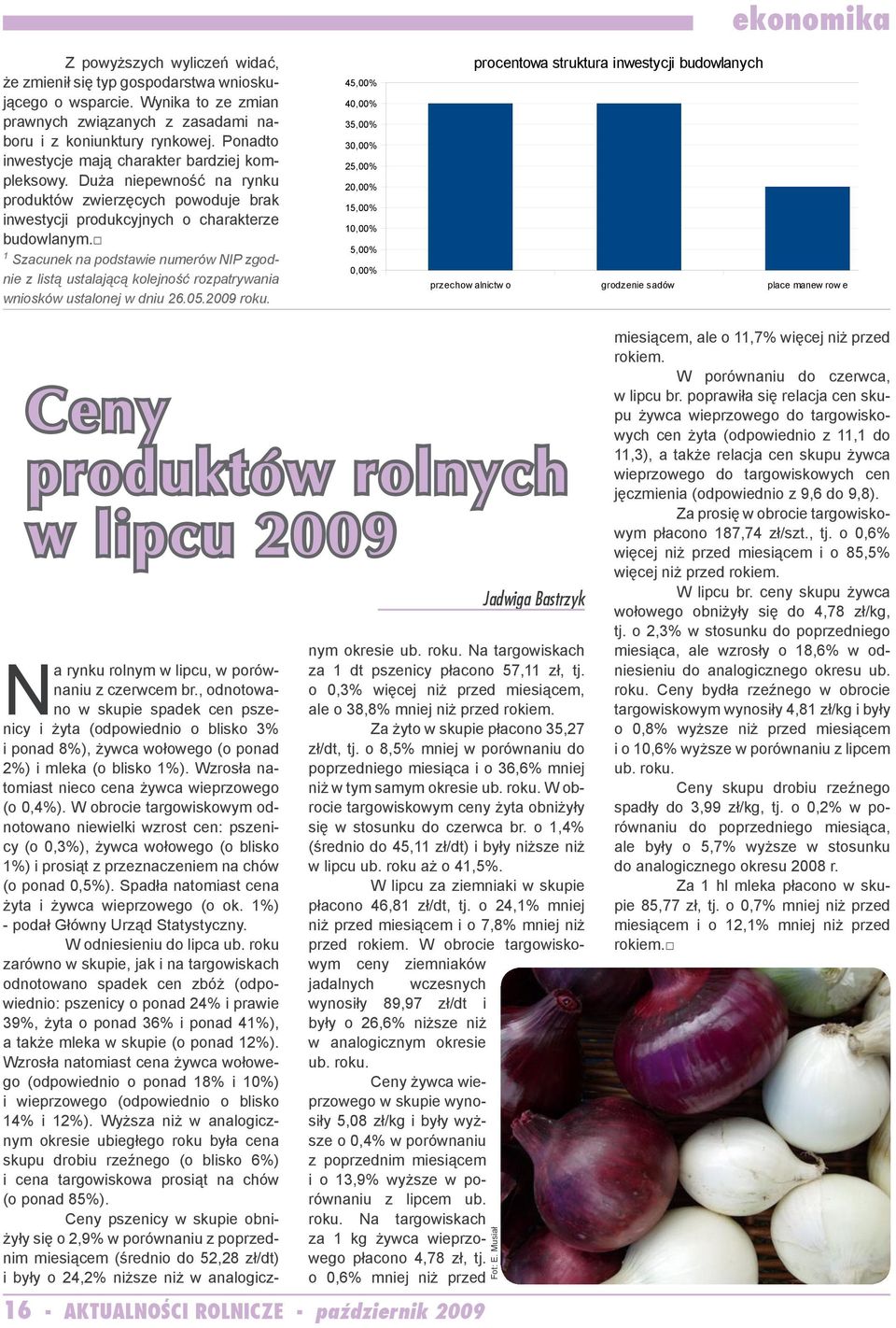 1 Szacunek na podstawie numerów NIP zgodnie z listą ustalającą kolejność rozpatrywania wniosków ustalonej w dniu 26.05.2009 roku.