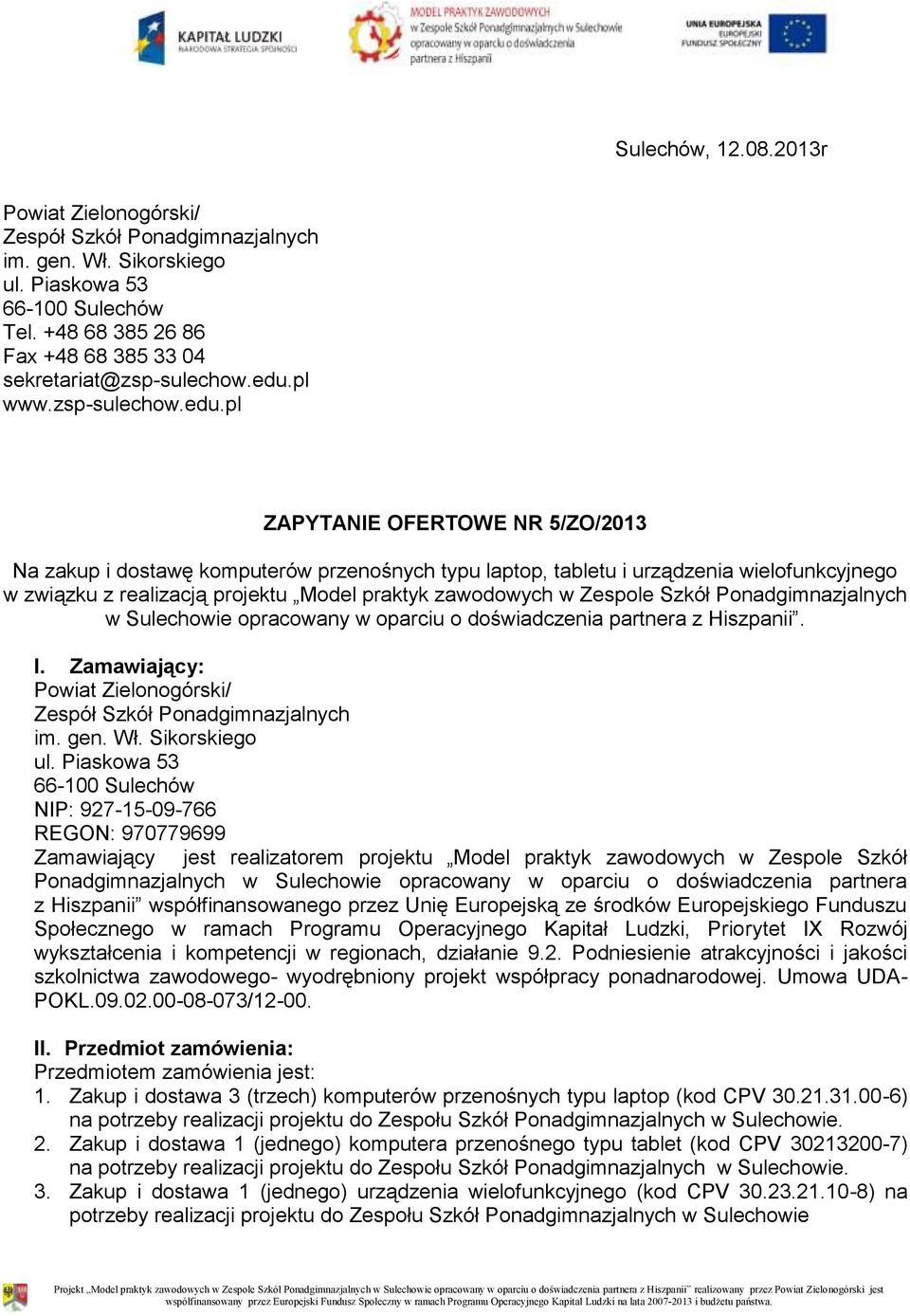 pl www.zsp-sulechow.edu.