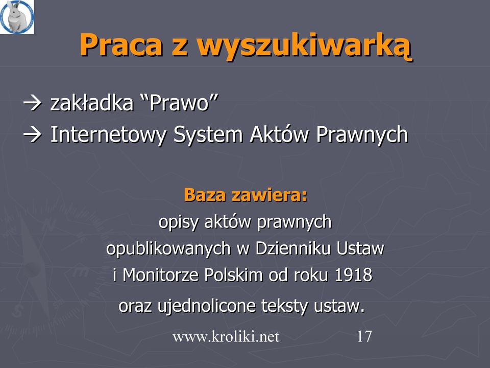 prawnych opublikowanych w Dzienniku Ustaw i