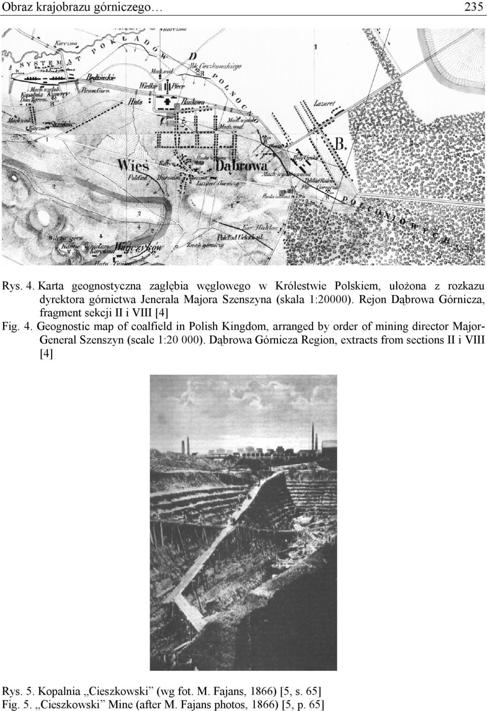 1:20000). Rejon Dąbrowa Górnicza, fragment sekcji II i VIII [4] Fig. 4.