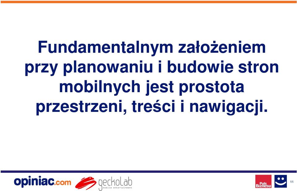 stron mobilnych jest prostota