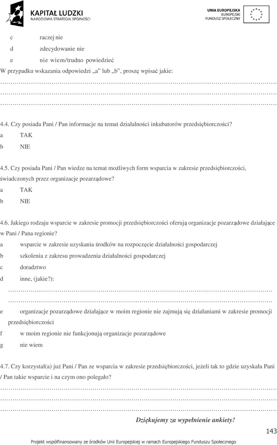 Jkiego rodzju wsprcie w zkresie promocji przedsięiorczości oferują orgnizcje pozrządowe dziłjące w Pni / Pn regionie?