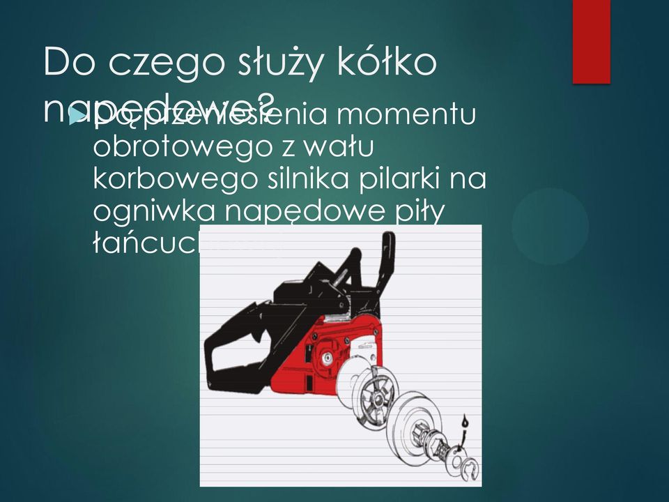 obrotowego z wału korbowego