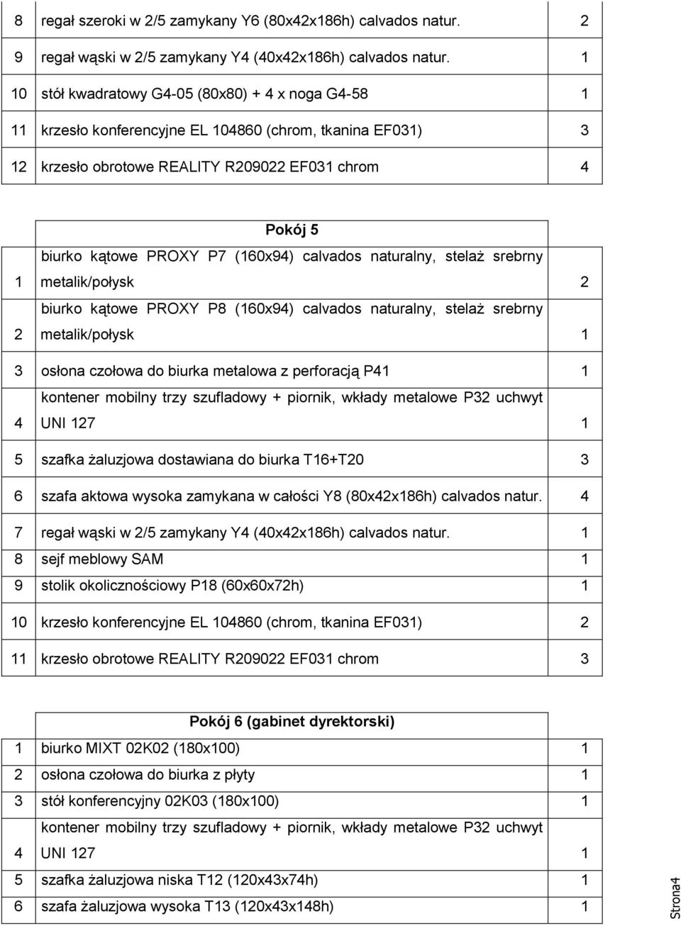 stelaż srebrny metalik/połysk biurko kątowe PROXY P8 (60x9) calvados naturalny, stelaż srebrny metalik/połysk 3 osłona czołowa do biurka metalowa z perforacją P UNI 7 5 szafka żaluzjowa dostawiana do