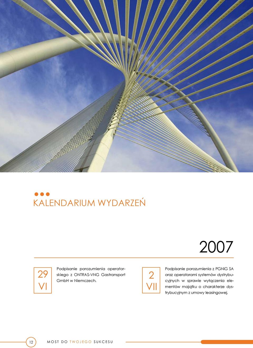 2 VII 2007 Podpisanie porozumienia z PGNiG SA oraz operatorami systemów