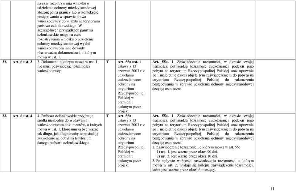 22. Art. 6 ust. 3 3. Dokument, o którym mowa w ust. 1, nie musi poświadczać tożsamości wnioskodawcy. 23. Art. 6 ust. 4 4.