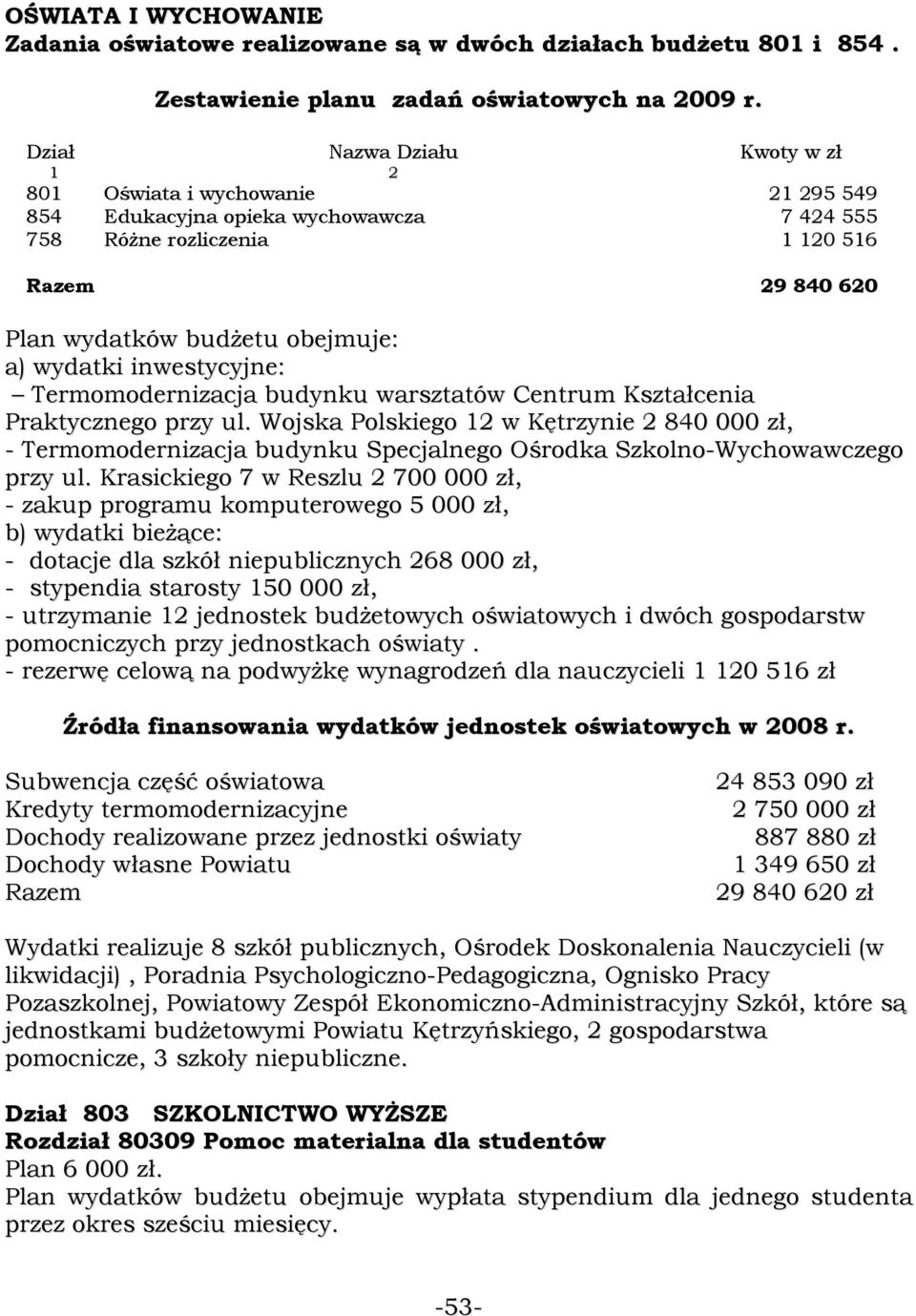 wydatki inwestycyjne: Termomodernizacja budynku warsztatów Centrum Kształcenia Praktycznego przy ul.