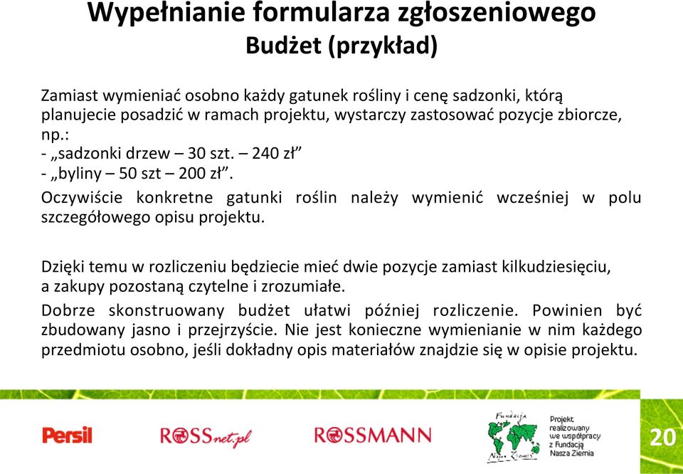 Dzięki temu w rozliczeniu będziecie mieć dwie pozycje zamiast kilkudziesięciu, a zakupy pozostaną czytelne i zrozumiałe.