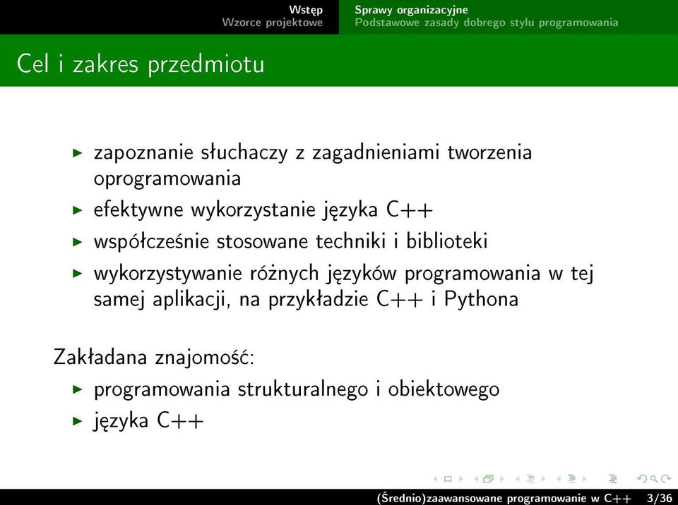 zyków programowania w tej samej aplikacji, na przykªadzie C++ i Pythona Zakªadana znajomo± :