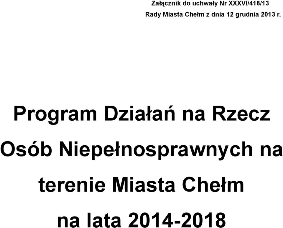 Program Działań na Rzecz Osób