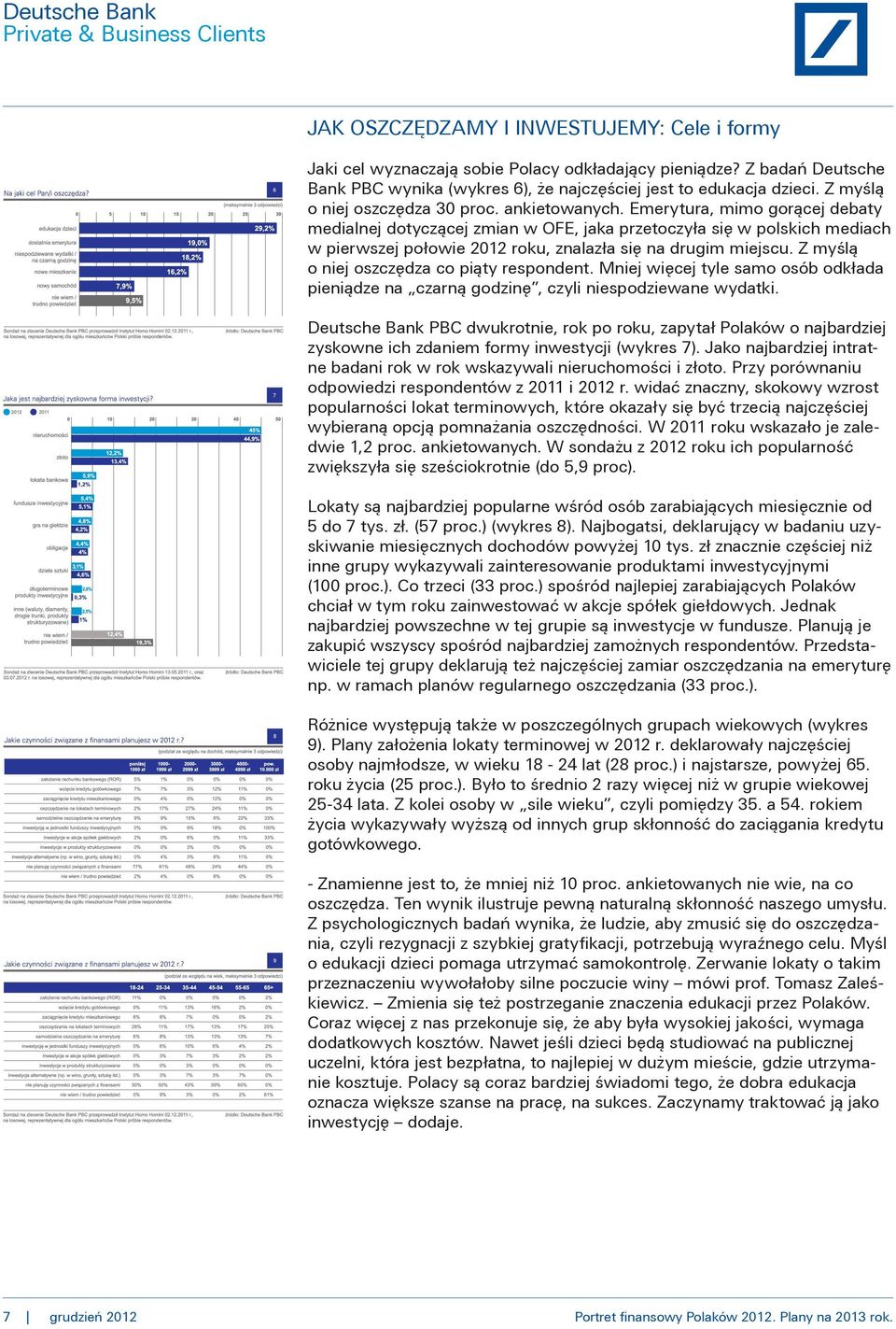 Emerytura, mimo gor¹cej debaty medialnej dotycz¹cej zmian w OFE, jaka przetoczy³a siê w polskich mediach w pierwszej po³owie 2012 roku, znalaz³a siê na drugim miejscu.