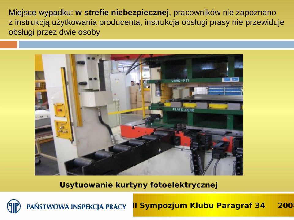 użytkowania producenta, instrukcja obsługi prasy nie