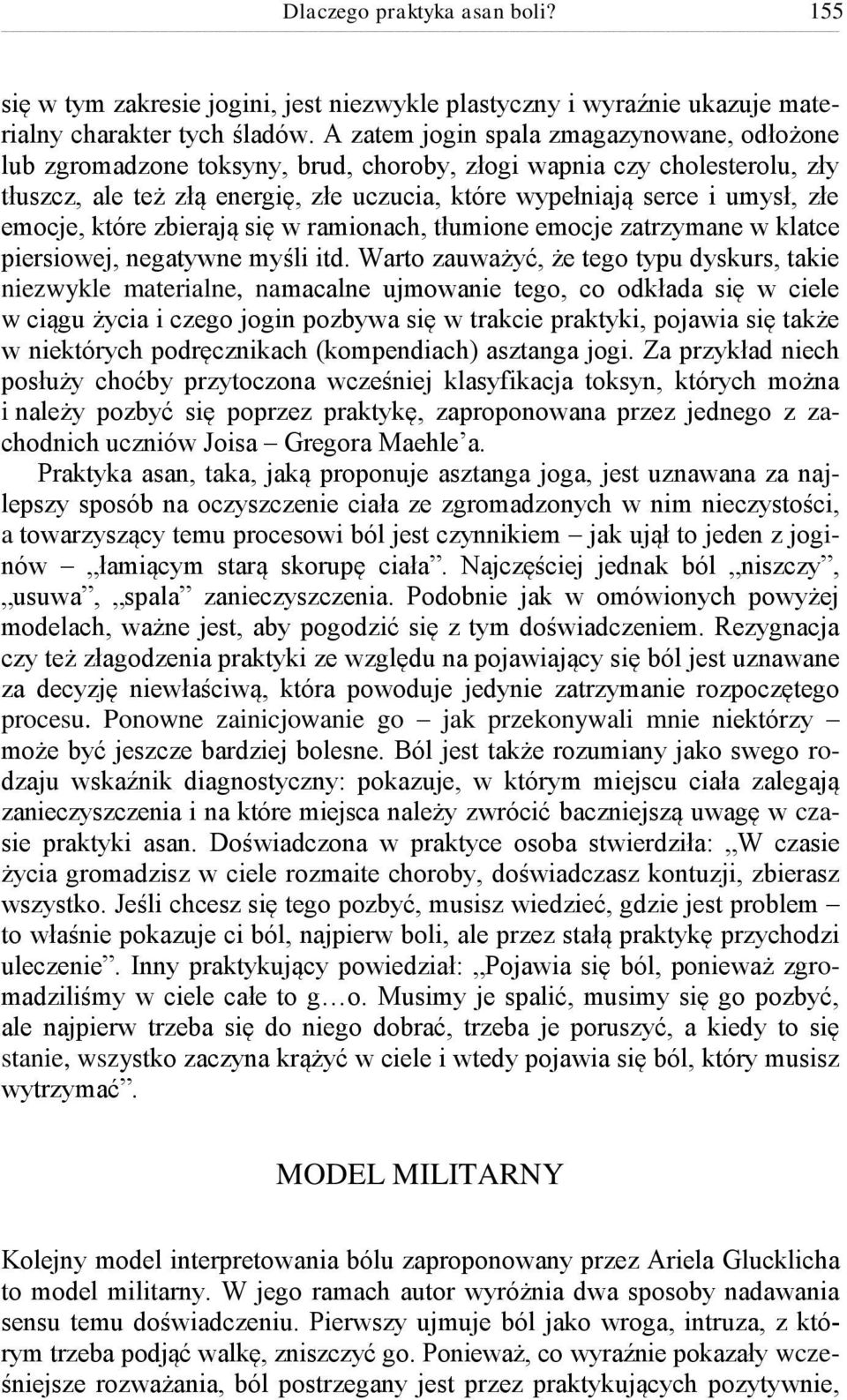 emocje, które zbierają się w ramionach, tłumione emocje zatrzymane w klatce piersiowej, negatywne myśli itd.