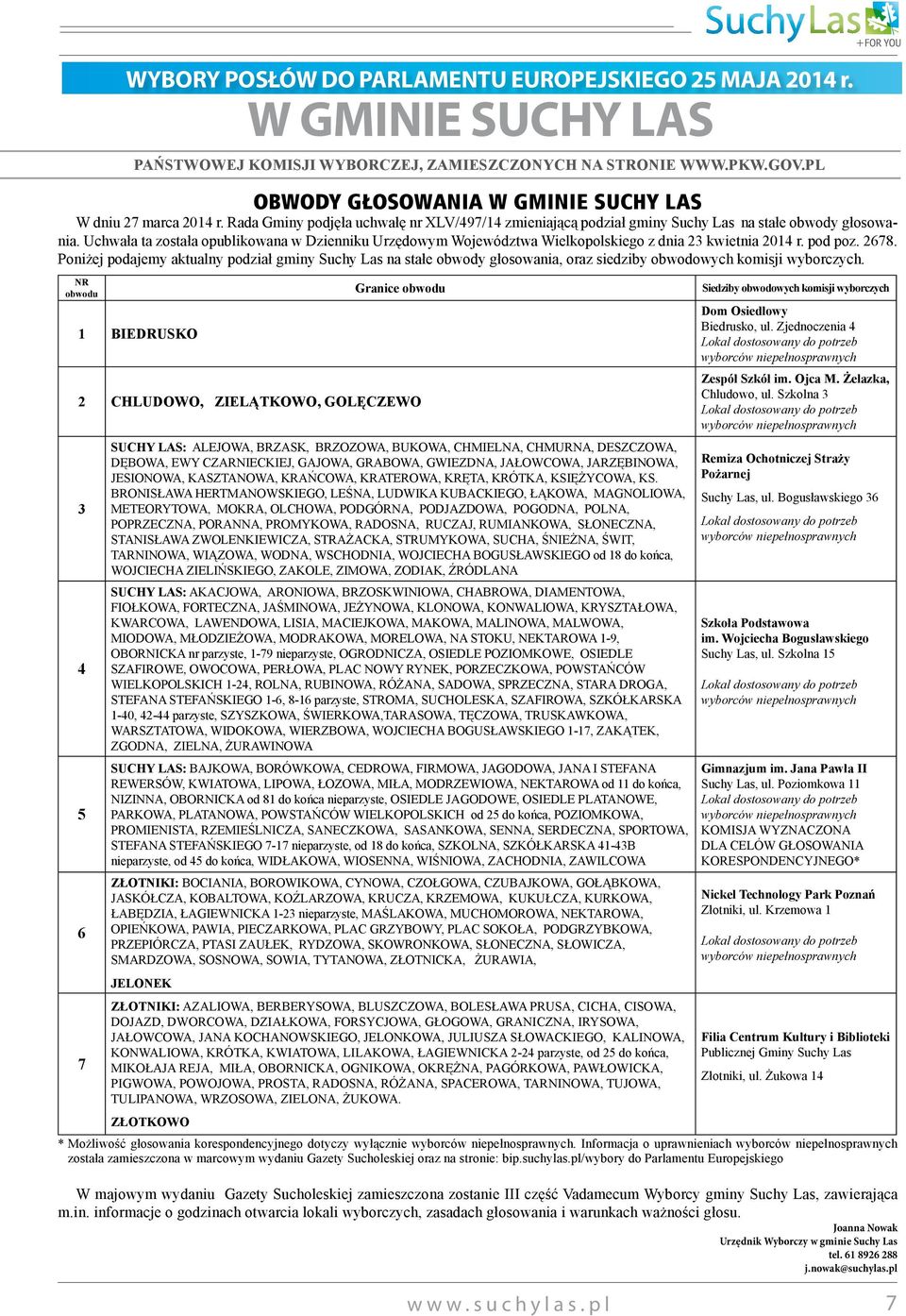 Uchwała ta została opublikowana w Dzienniku Urzędowym Województwa Wielkopolskiego z dnia 23 kwietnia 2014 r. pod poz. 2678.