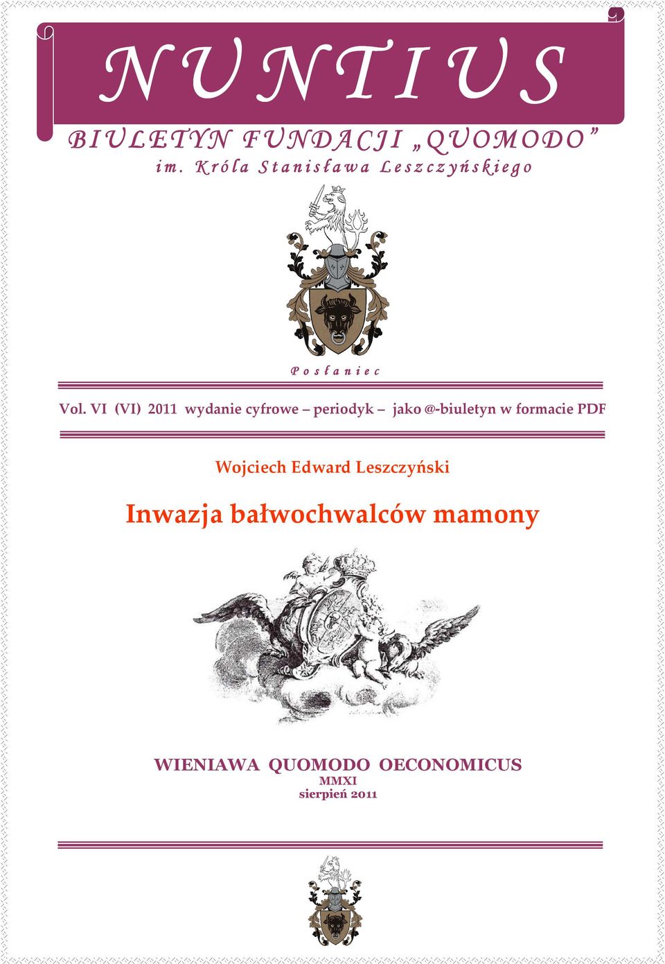 VI (VI) 2011 wydanie cyfrowe periodyk jako @-biuletyn w formacie PDF Wojciech