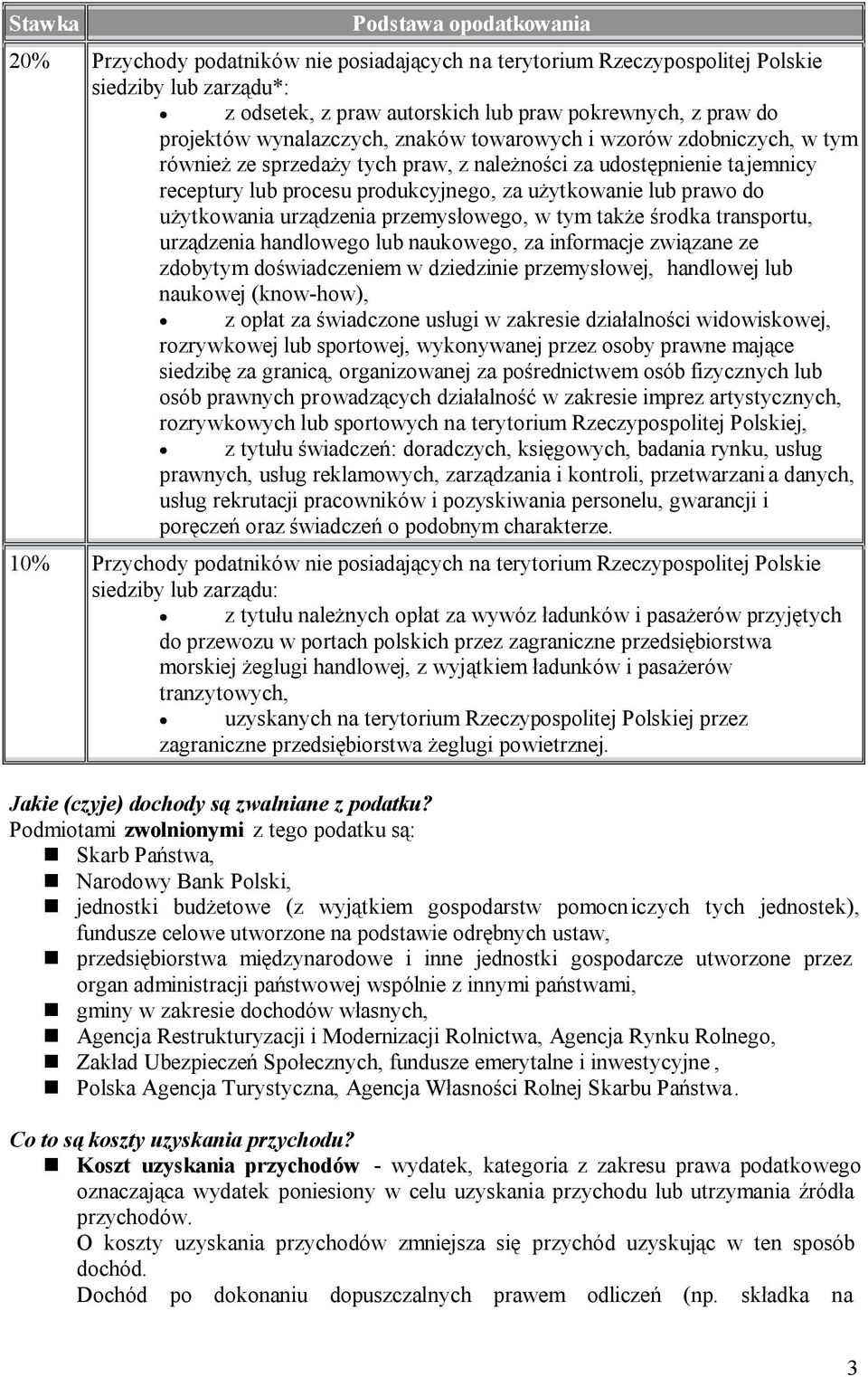 prawo do użytkowania urządzenia przemysłowego, w tym także środka transportu, urządzenia handlowego lub naukowego, za informacje związane ze zdobytym doświadczeniem w dziedzinie przemysłowej,