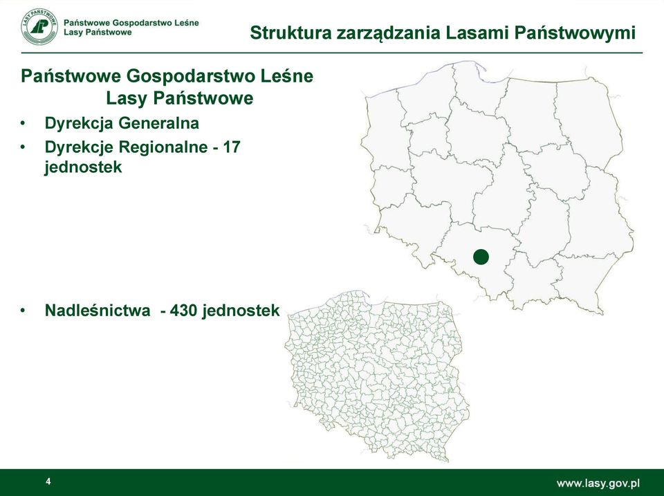 Regionalne - 17 jednostek Struktura