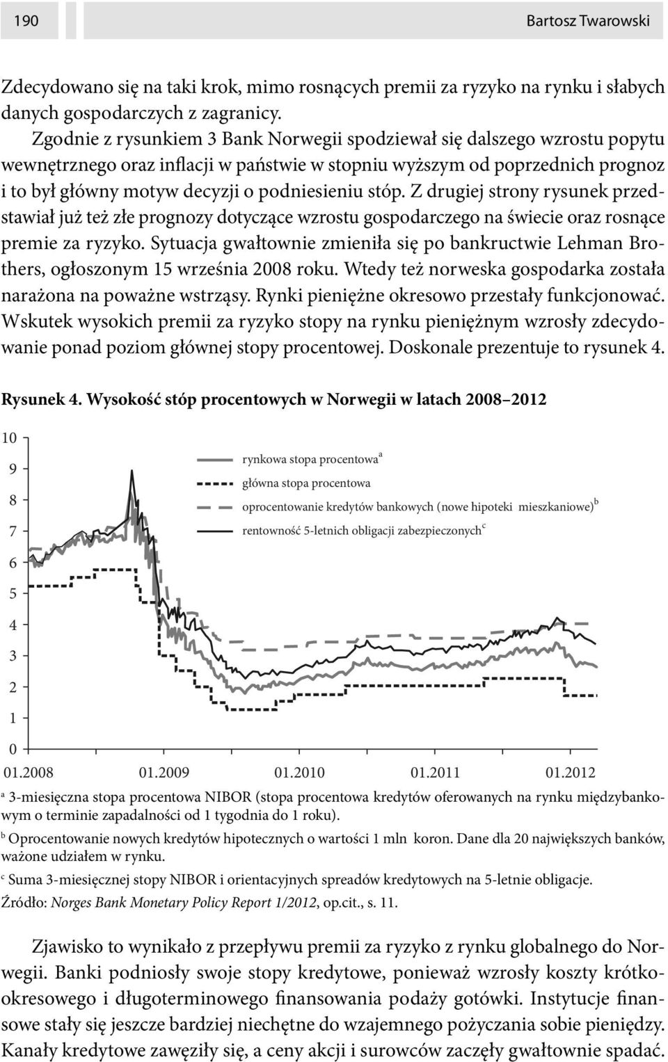 stóp. Z drugiej strony rysunek przedstawiał już też złe prognozy dotyczące wzrostu gospodarczego na świecie oraz rosnące premie za ryzyko.