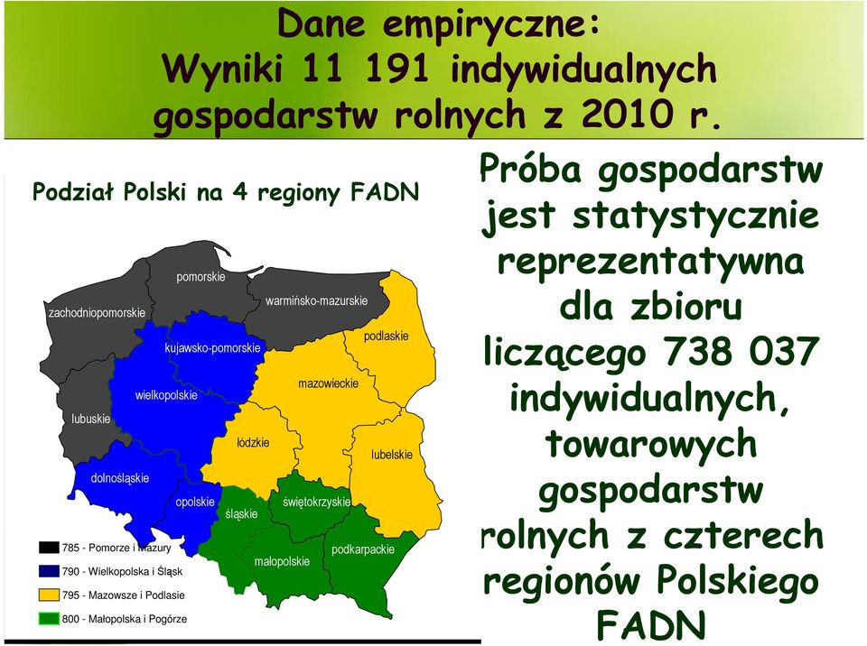 800 - Małopolska i Pogórze opolskie łódzkie śląskie warmińsko-mazurskie małopolskie mazowieckie świętokrzyskie podlaskie lubelskie podkarpackie