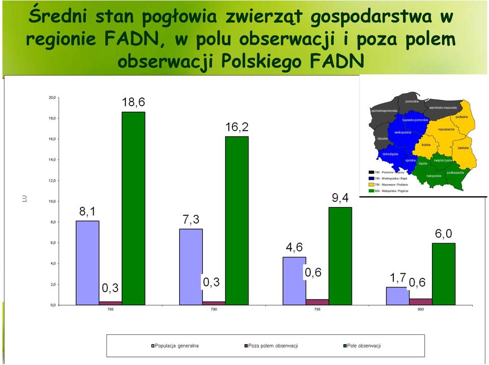 lubuskie dolnośląskie opolskie łódzkie śląskie mazowieckie świętokrzyskie lubelskie 785 - Pomorze i Mazury A