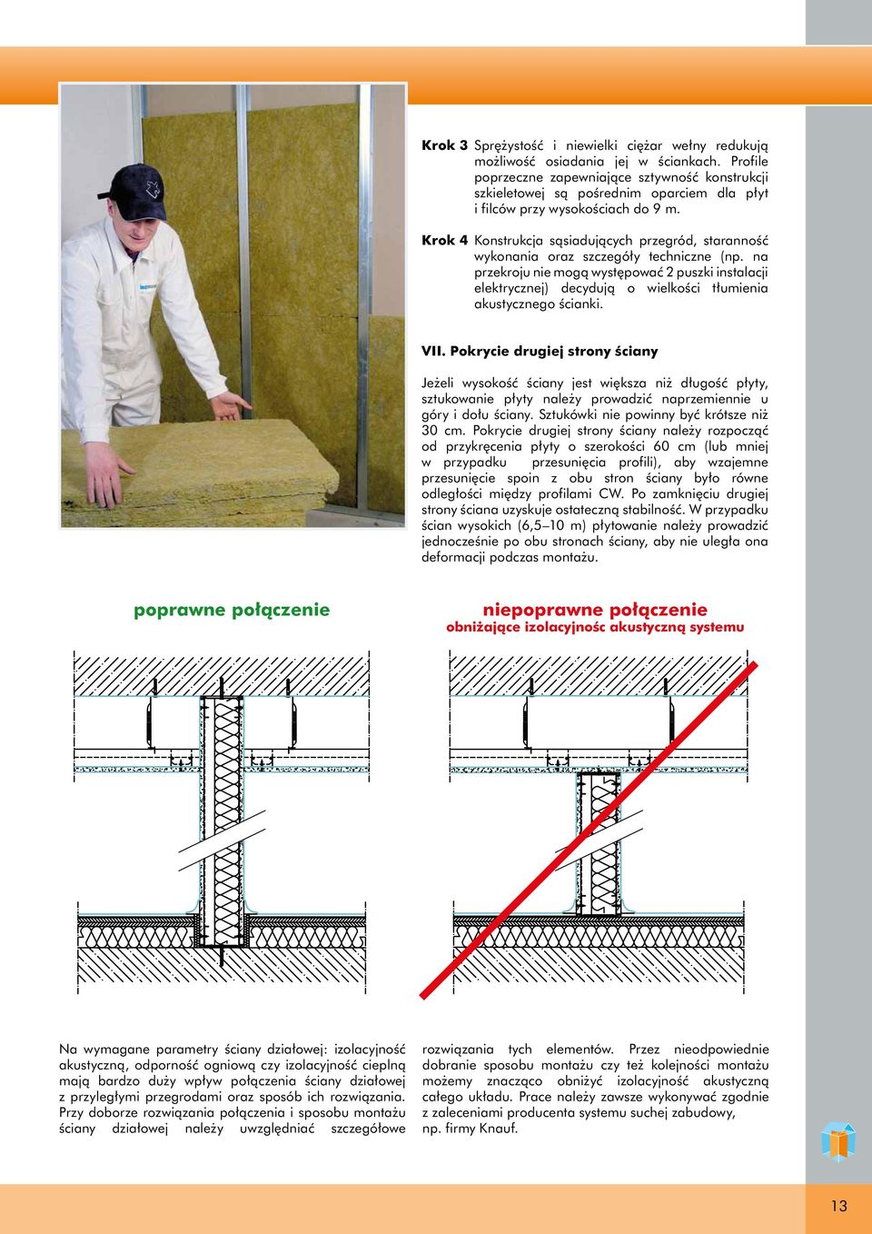 Krok 4 Konstrukcja sąsiadujących przegród, staranność wykonania oraz szczegóły techniczne (np.